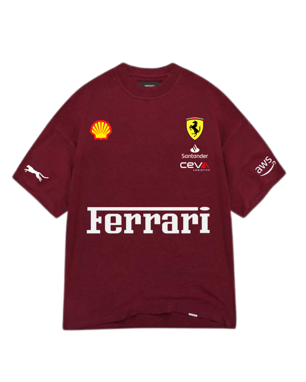 Ferrari Oversized Tee VIBGYOR