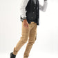 Men’s Regular Fit Cargo Trousers in Khaki – Pakistan
