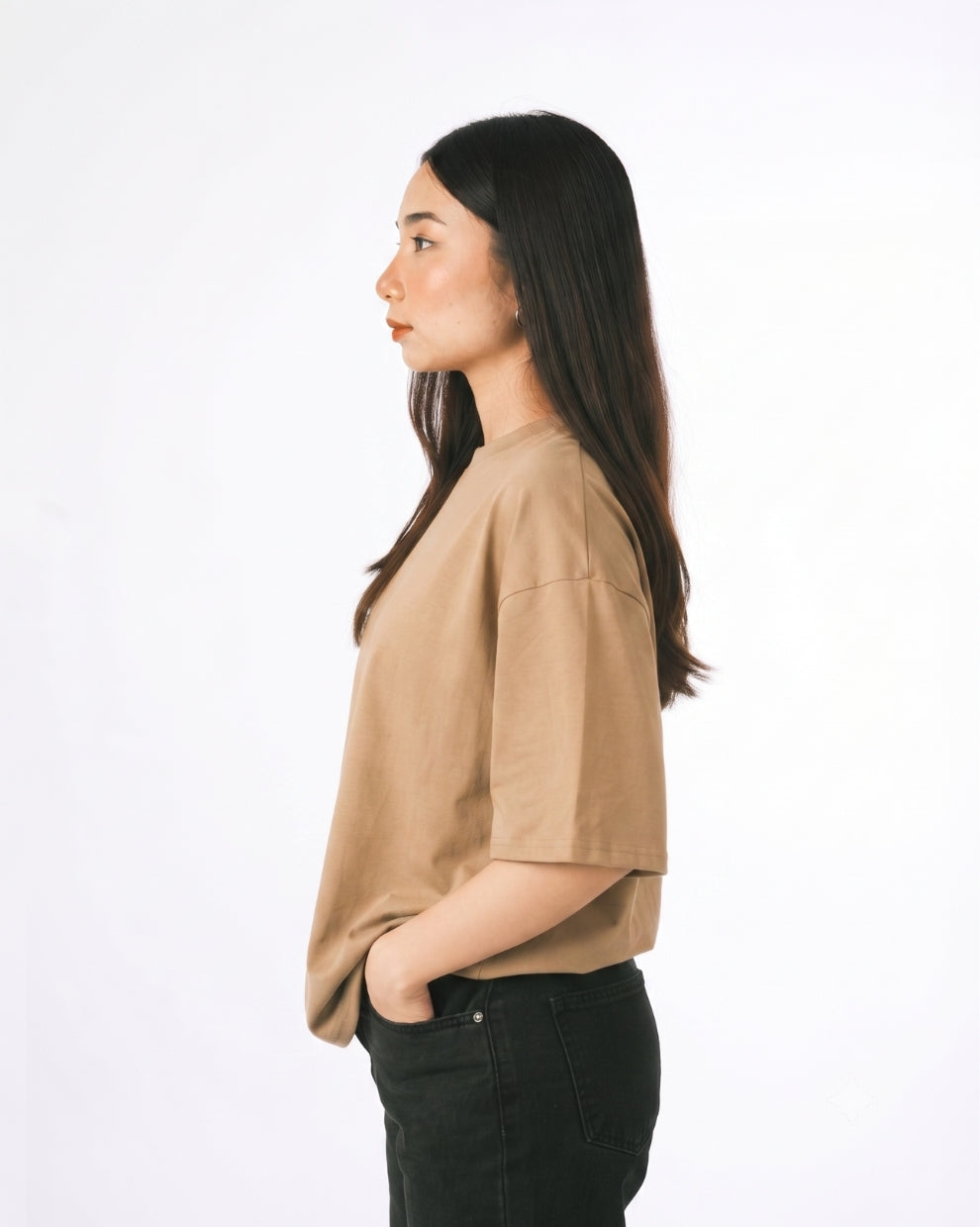 Oversized Tee - Light Khaki