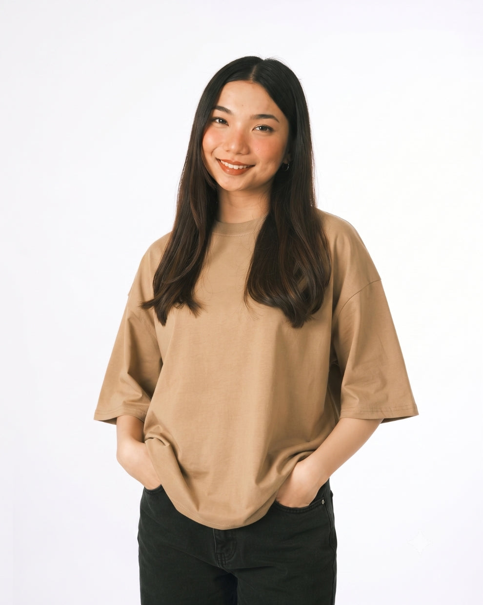 Oversized Tee - Light Khaki