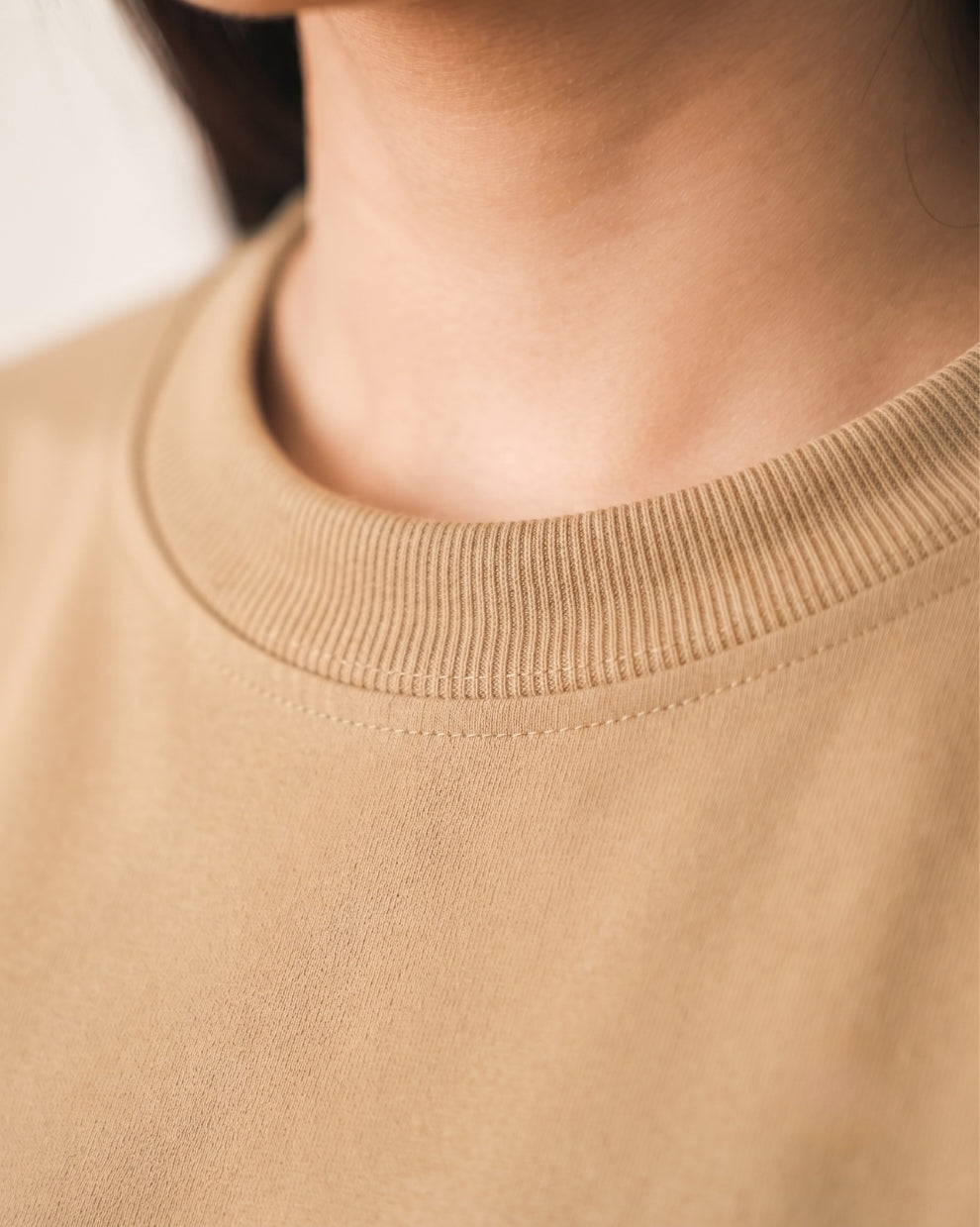 Oversized Tee - Light Khaki