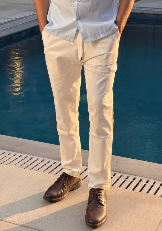 Coastline Linen Pants - White