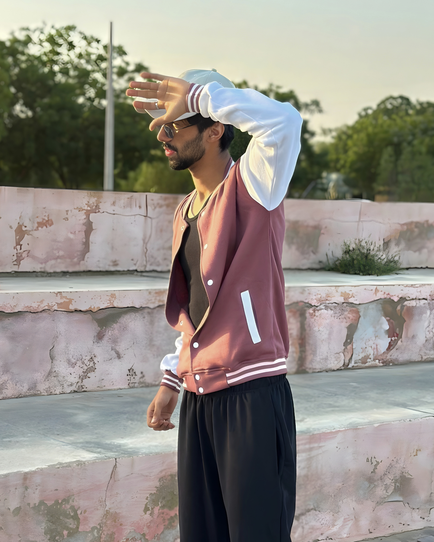 Muave Varsity Jacket