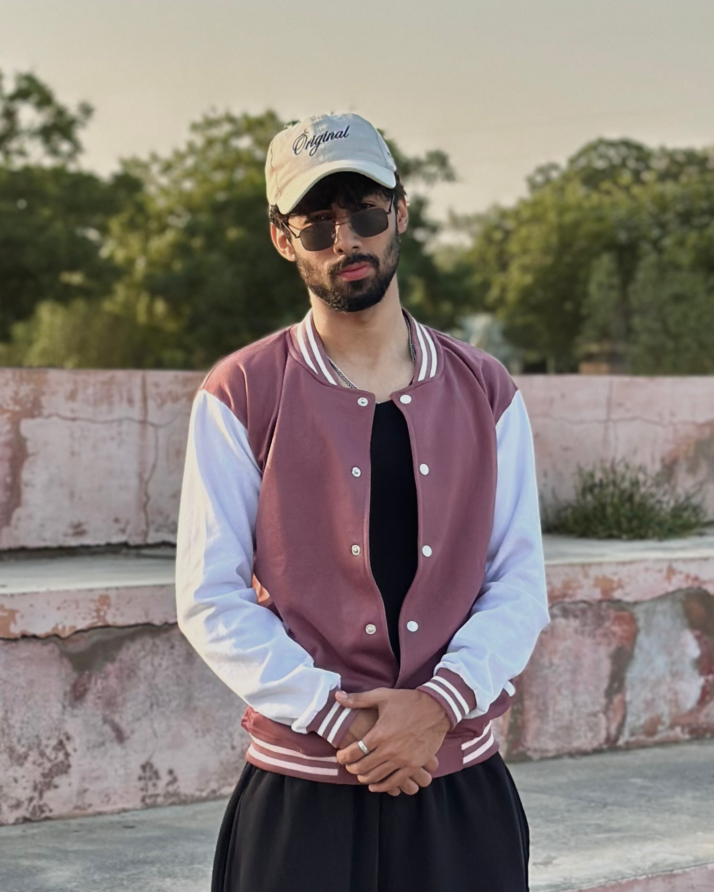 Muave Varsity Jacket