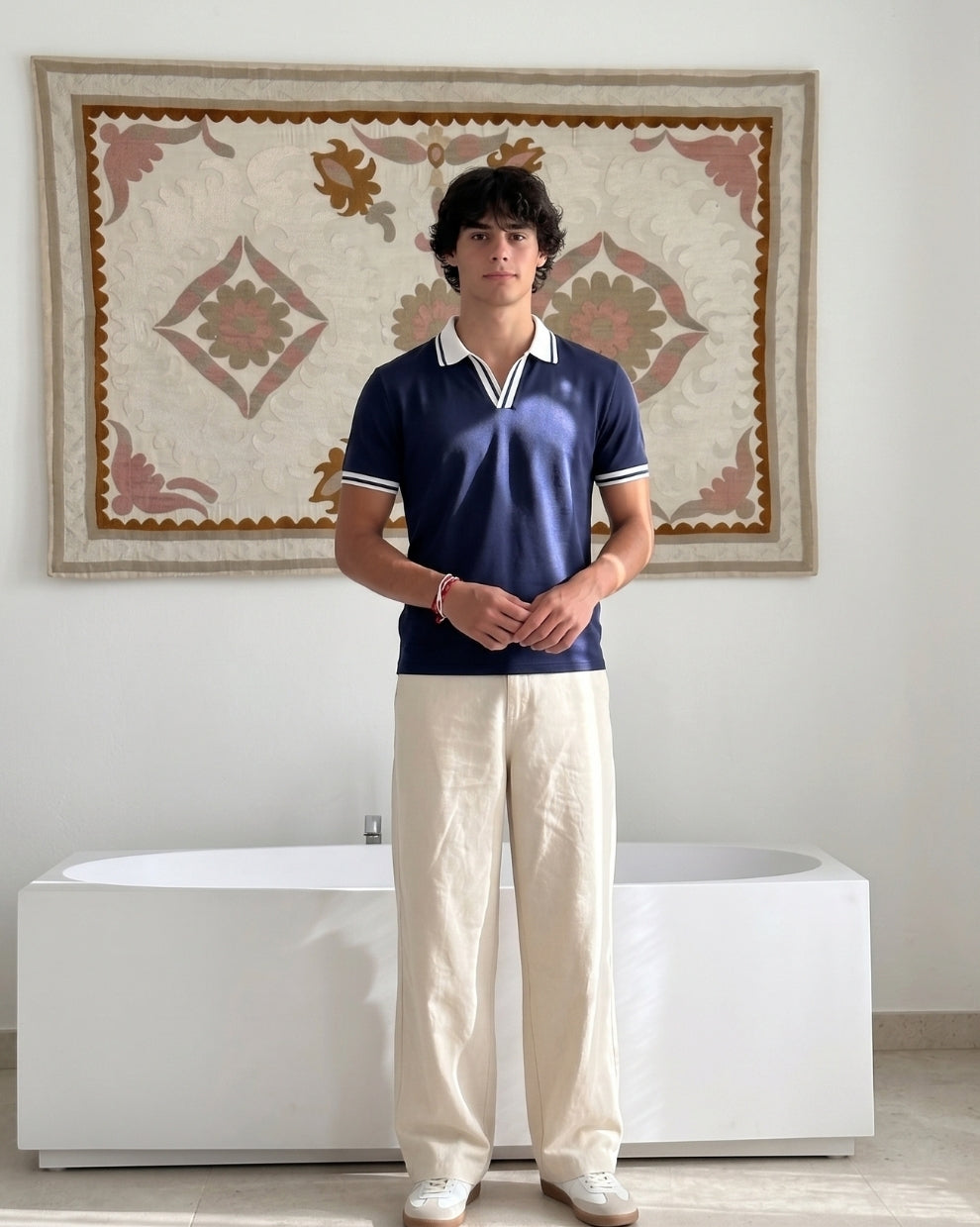 Signature Slim Fit Polo - Navy