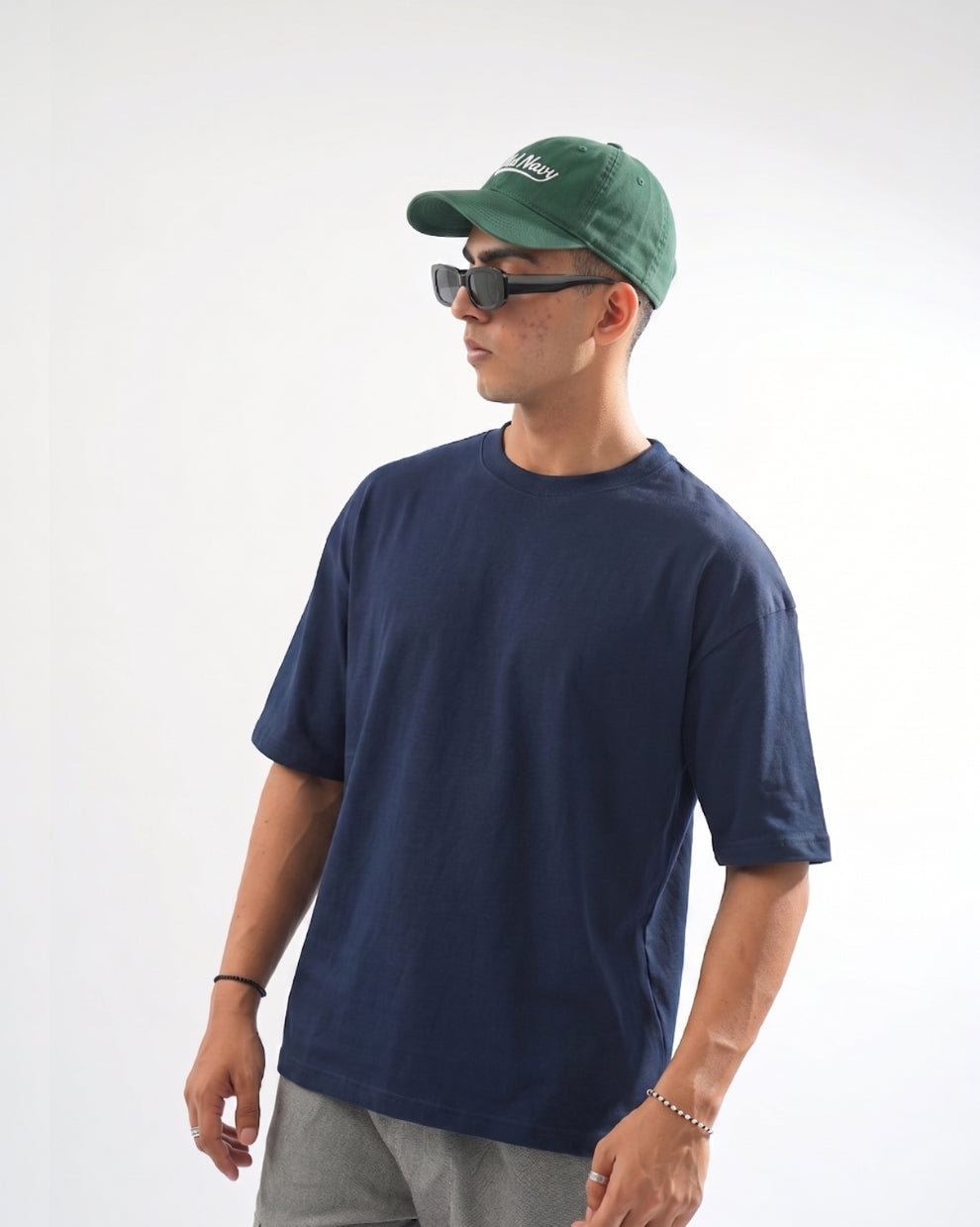Oversized Tee - Navy