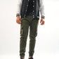 Men’s Regular Fit Cargo Trousers in Olive – Pakistan
