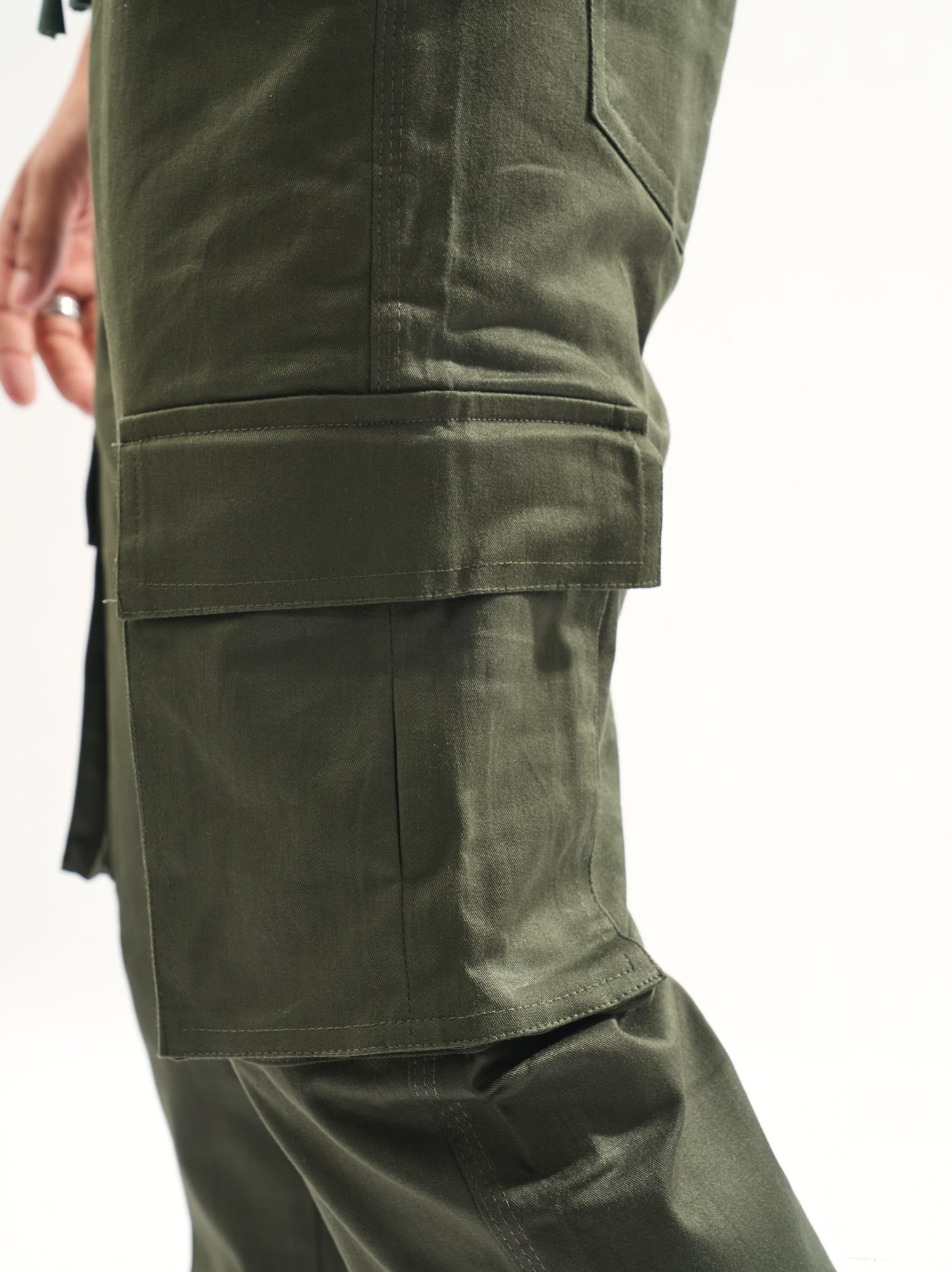 olive straight cargo pants women