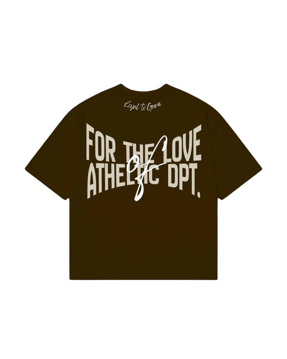 Athletic Dpt (Brown) - Oversized Tee