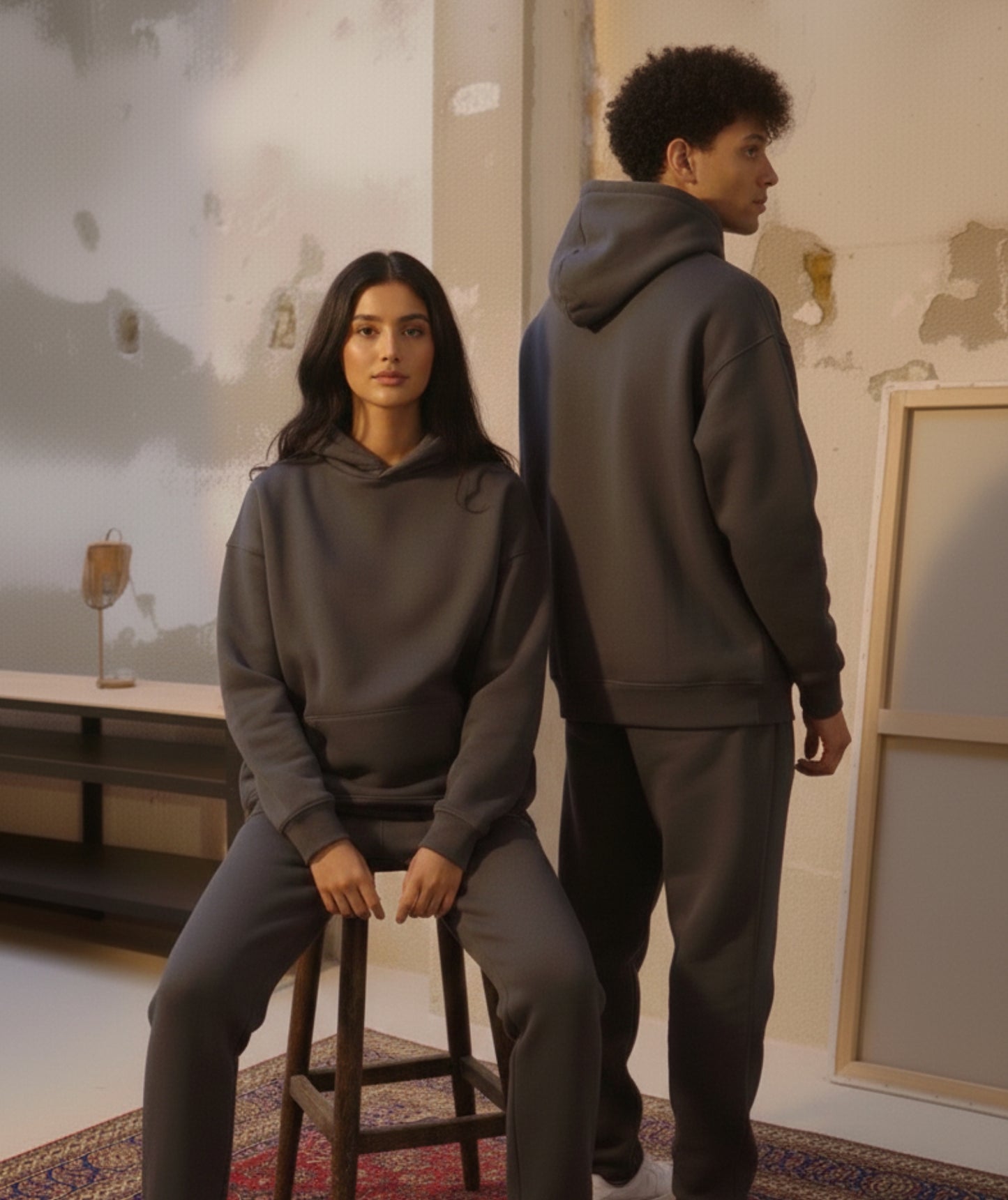 24/7 Grey Hoodie & Sweatpant Co-ord Set