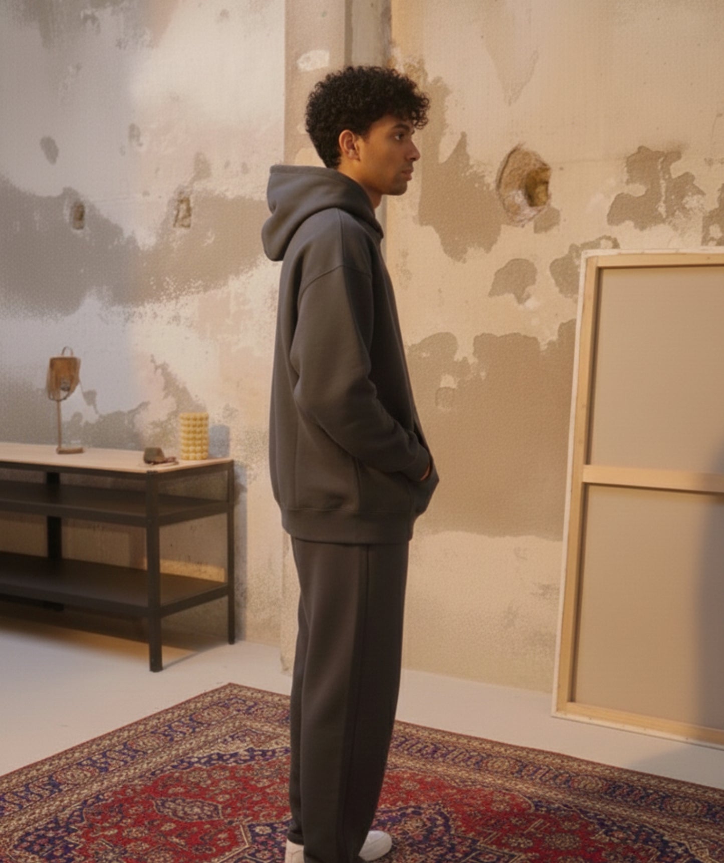 24/7 Grey Hoodie & Sweatpant Co-ord Set