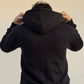zipper black hoodie in oversized made in Pakistan