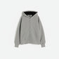 Ash Heavyweight Oversized Zip Hoodie