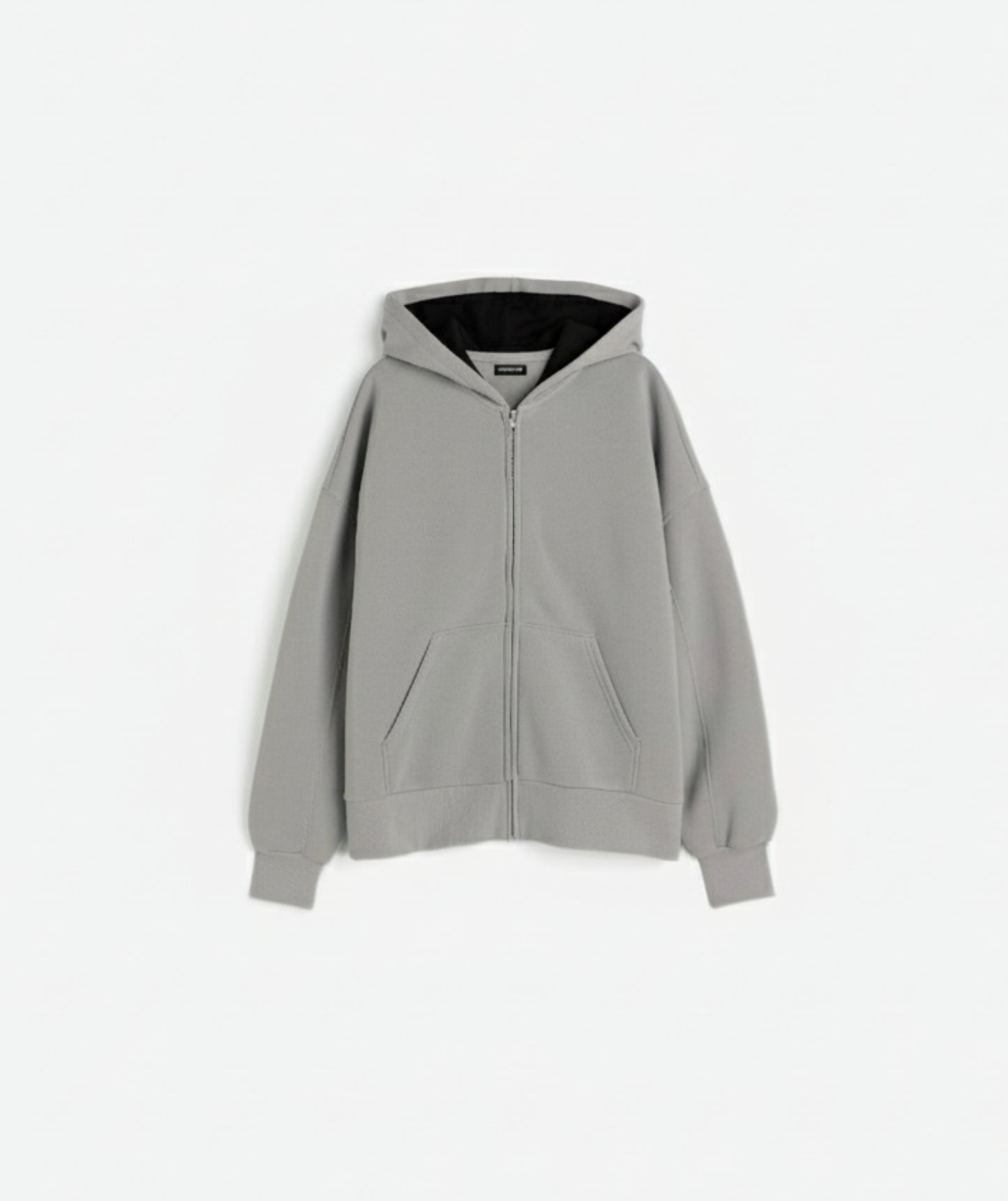 Ash Heavyweight Oversized Zip Hoodie