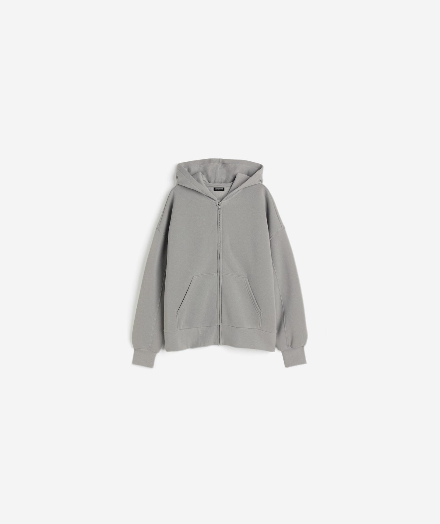 Ash Heavyweight Oversized Zip Hoodie