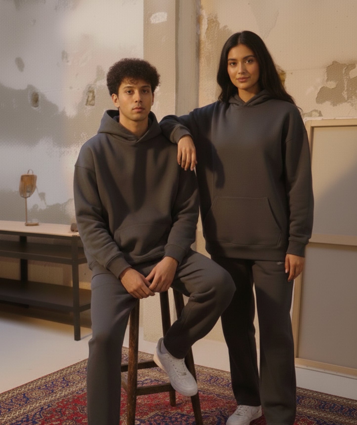 24/7 Grey Hoodie & Sweatpant Co-ord Set