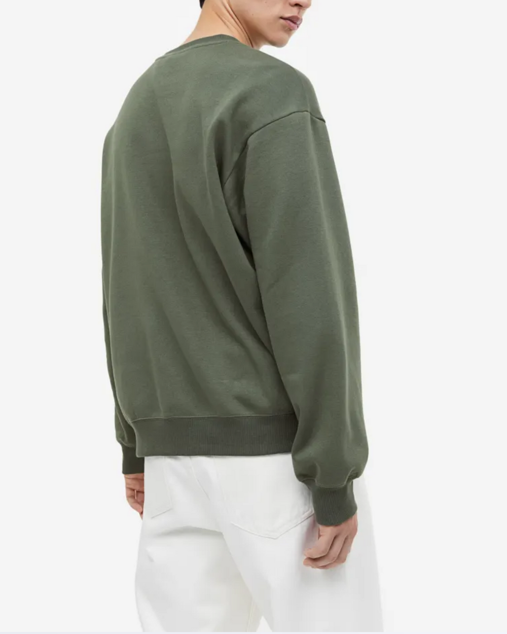 olive green oversized sweatshirt unisex