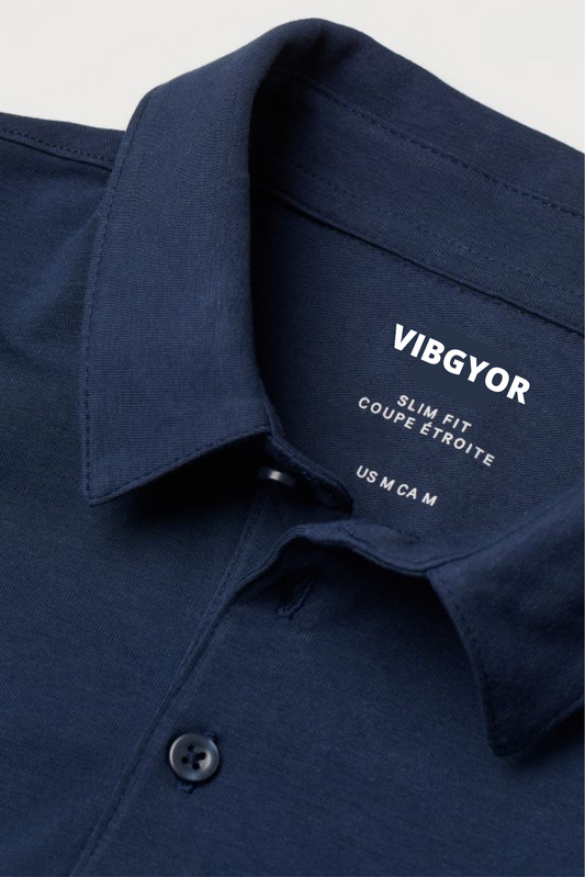 navy blue polo shirt for men