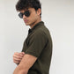 olive polo shirt for men