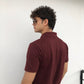 maroon polo shirt for men