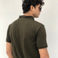 olive polo shirt for men