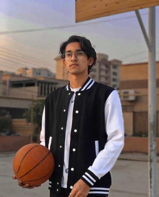 black varsity jacket pakistan